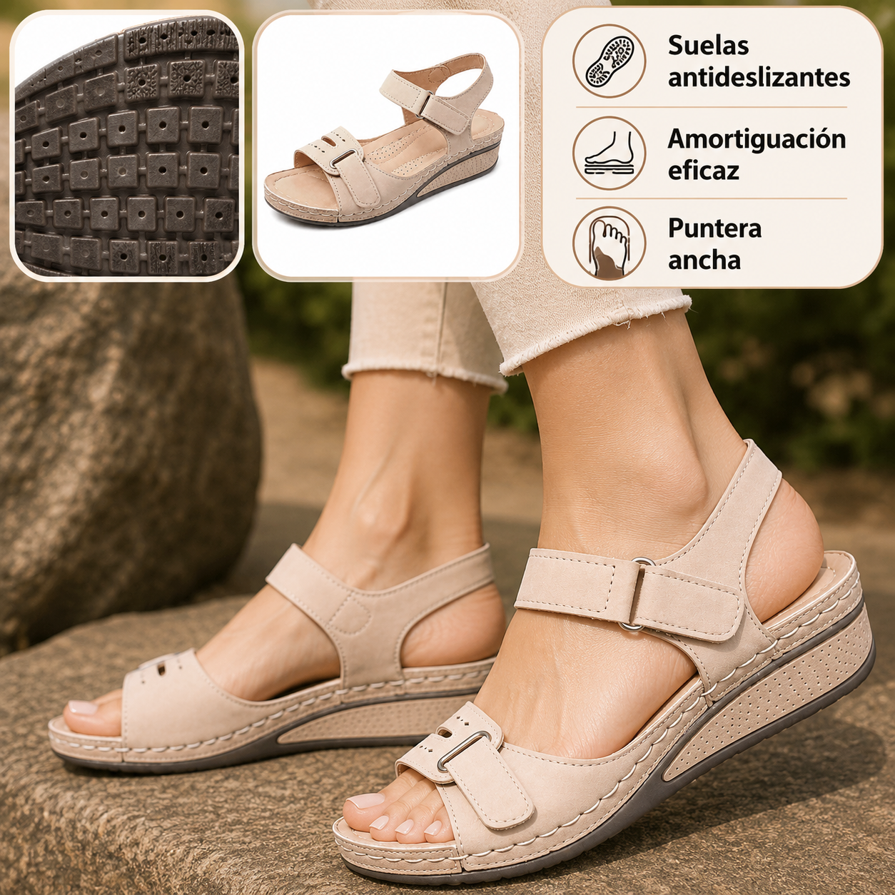 (⏰50% de descuento hoy, no te lo pierdas) Sandalias ortopédicas de dis