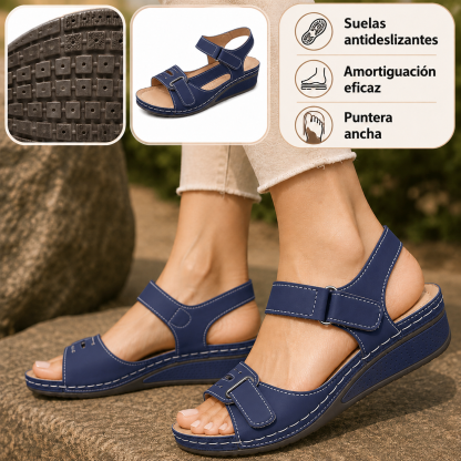 🔥50% de descuento hoy - ¡No te lo pierdas! Sandalias ortopédicas de verano, diseño ergonómico ✅Alivian el dolor, cómodas y transpirables, ajustables con cierre de velcro✅