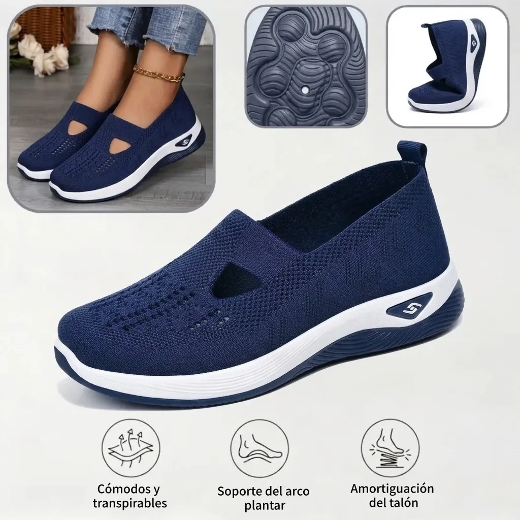 ⏰ ¡Último día! 50% de descuento 👟 Zapatos ortopédicos ergonómicos de verano | Transpirable y ligero ✅ Alivia el dolor de pies | Fácil de poner y quitar