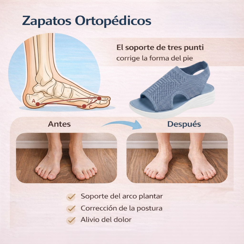 ⏰ ¡50% de descuento hoy! 👡 Sandalias cómodas con soporte para el arco plantar 🦶 Diseño ergonómico para caminar cómodamente todo el día ✅