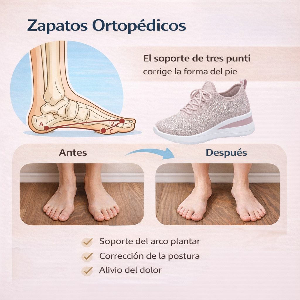 🔥50% de descuento hoy - ¡no te lo pierdas! ⏰ Zapatos ortopédicos de diseño ergonómico: diseño de soporte para el arco 👞 Alivia fácilmente el dolor de pie
