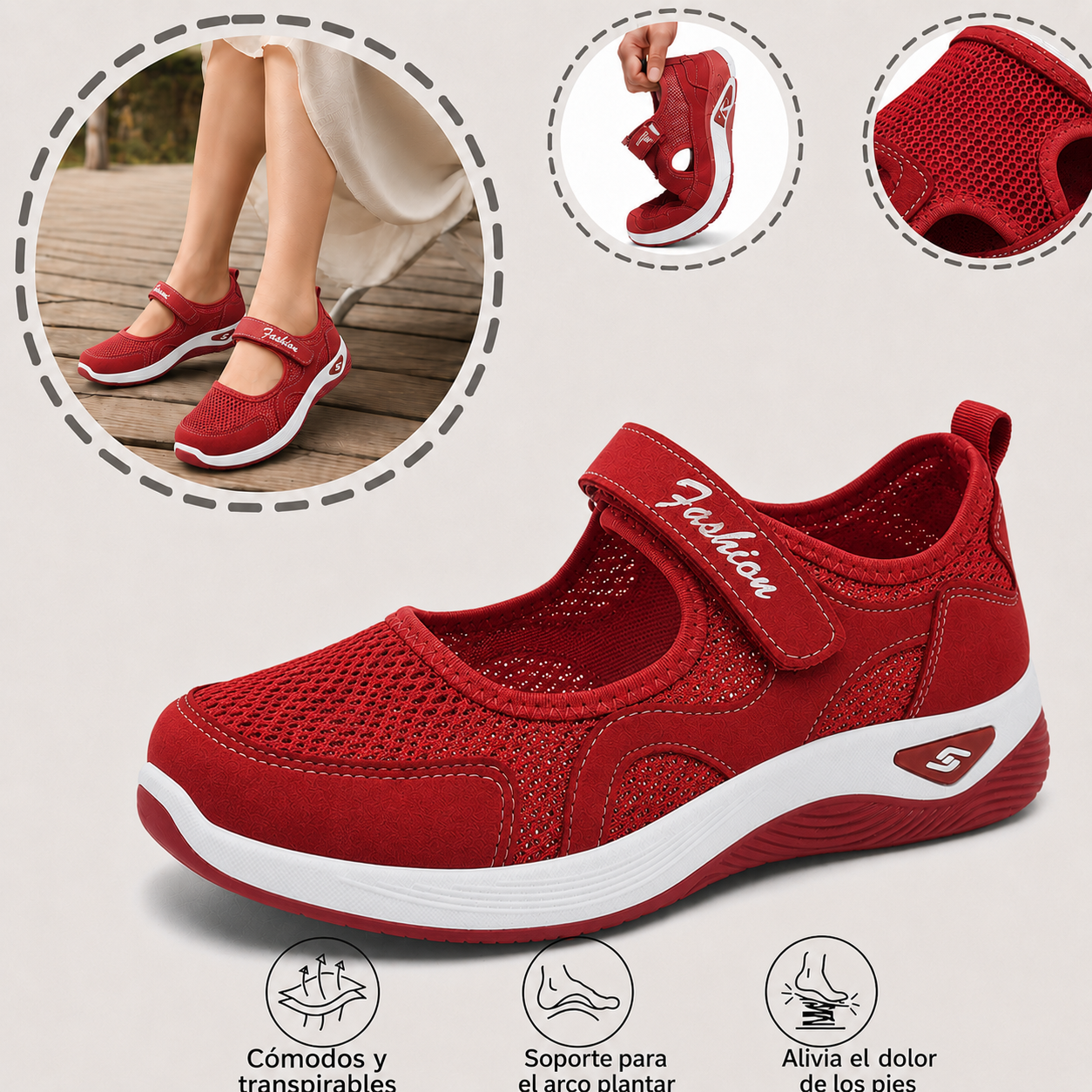 ⏰ ¡Último día – 50% de descuento! ¡No te lo pierdas! Zapatos ortopédicos con diseño ergonómico y función de amortiguación de impactos ✅ Zapatos ortopédicos saludables diseñados especialmente para mujeres europeas