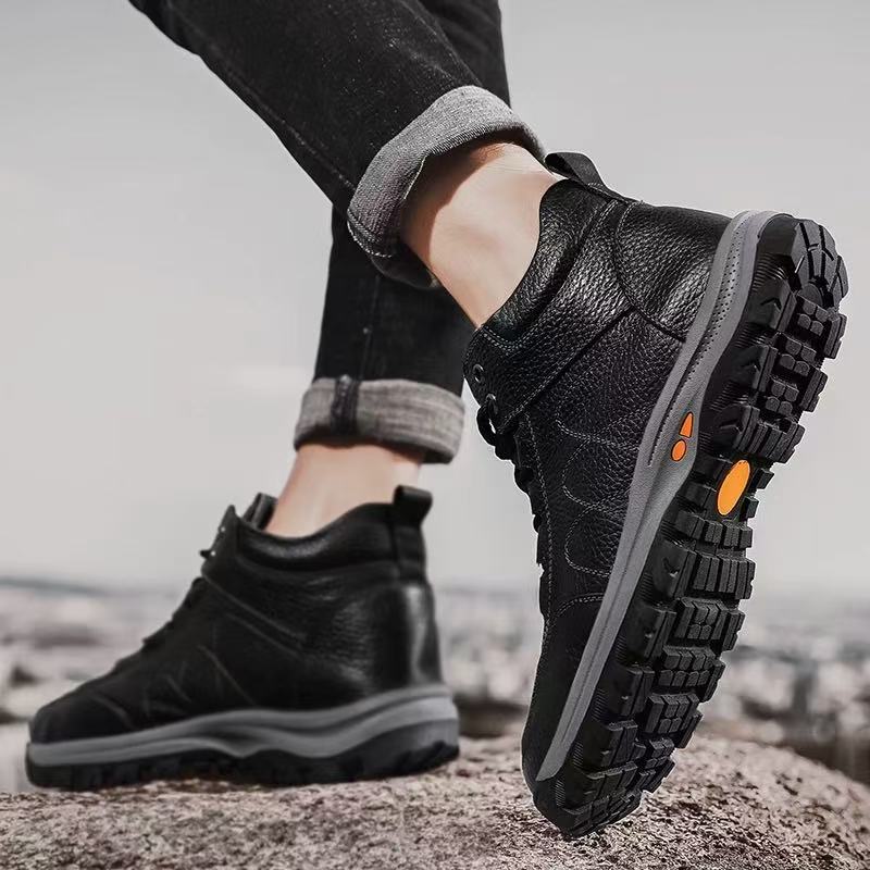 🎁Oferta por tiempo limitado🐂 Zapatos ortopédicos para hombre, hechos de piel de becerro australiana👞 Cosidos a mano, impermeables y antideslizantes✅, con soporte para el arco: caminar cómodamente.
