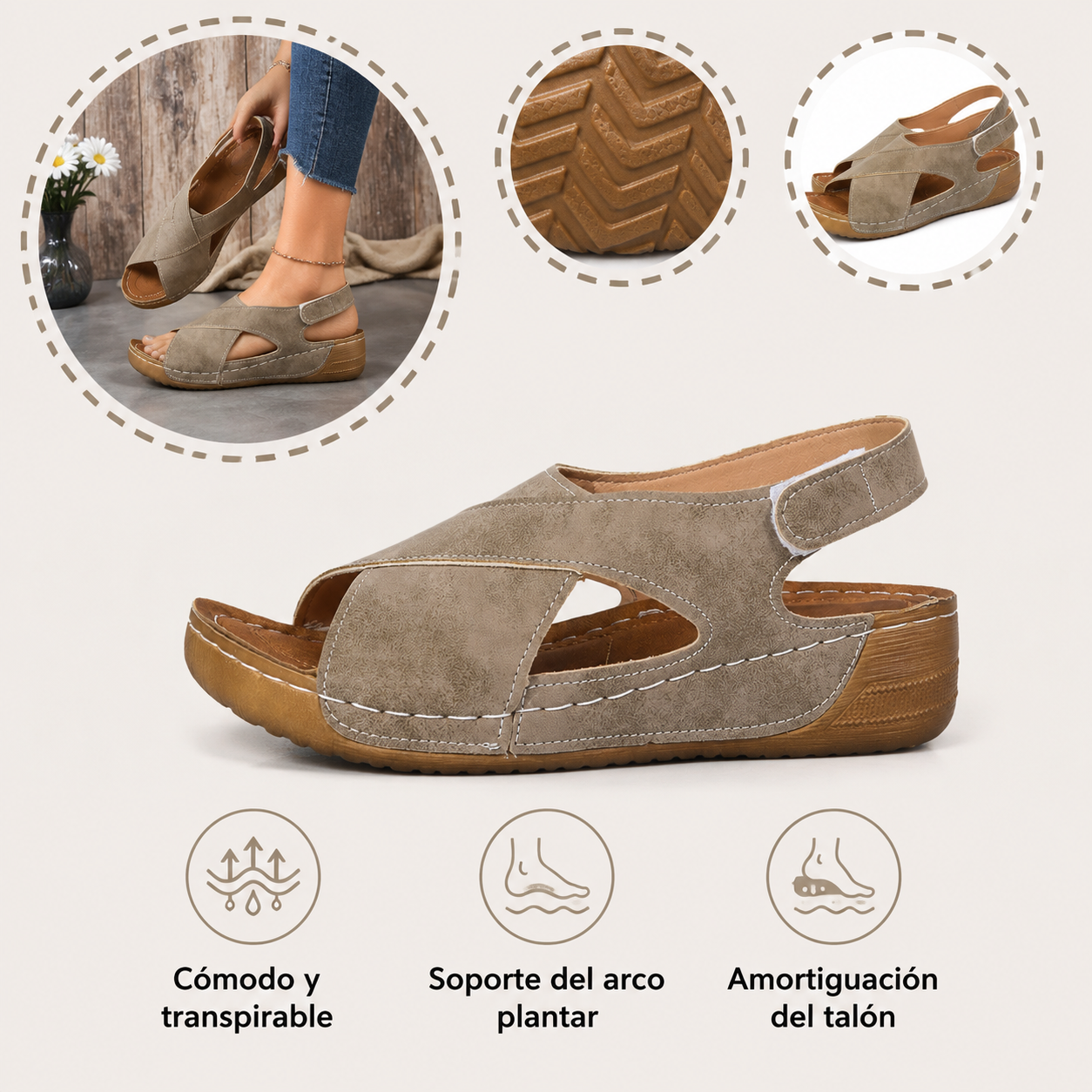 ⏰ ¡Último día! ¡50% de descuento! ¡No te lo pierdas! Sandalias ortopédicas con diseño ergonómico y función de amortiguación de impactos. ✅ Sandalias ortopédicas saludables diseñadas especialmente para mujeres europeas.