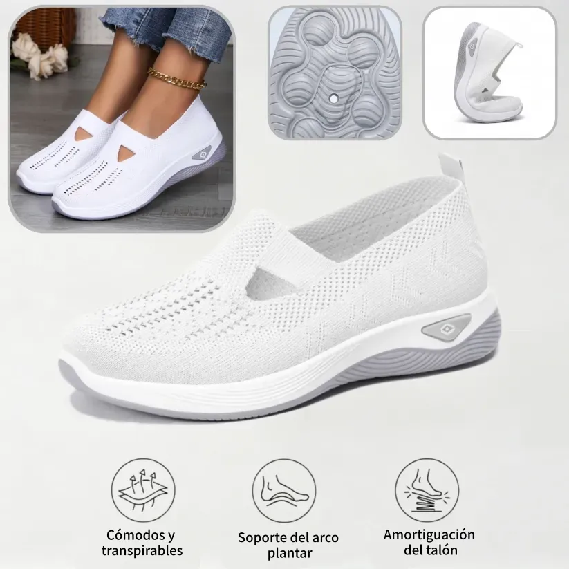 ⏰ ¡Último día! 50% de descuento 👟 Zapatos ortopédicos ergonómicos de verano | Transpirable y ligero ✅ Alivia el dolor de pies | Fácil de poner y quitar