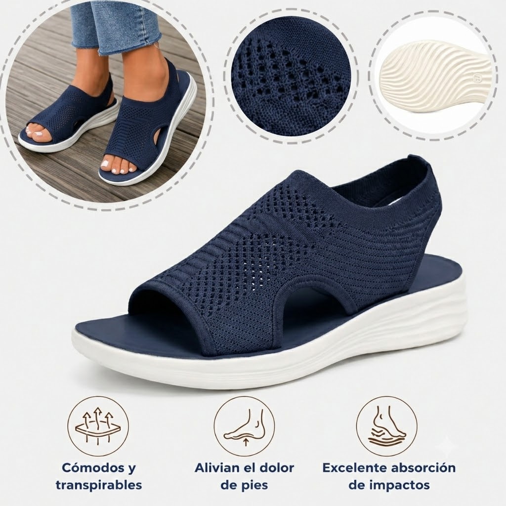 ⏰ ¡50% de descuento hoy! 👡 Sandalias cómodas con soporte para el arco plantar 🦶 Diseño ergonómico para caminar cómodamente todo el día ✅