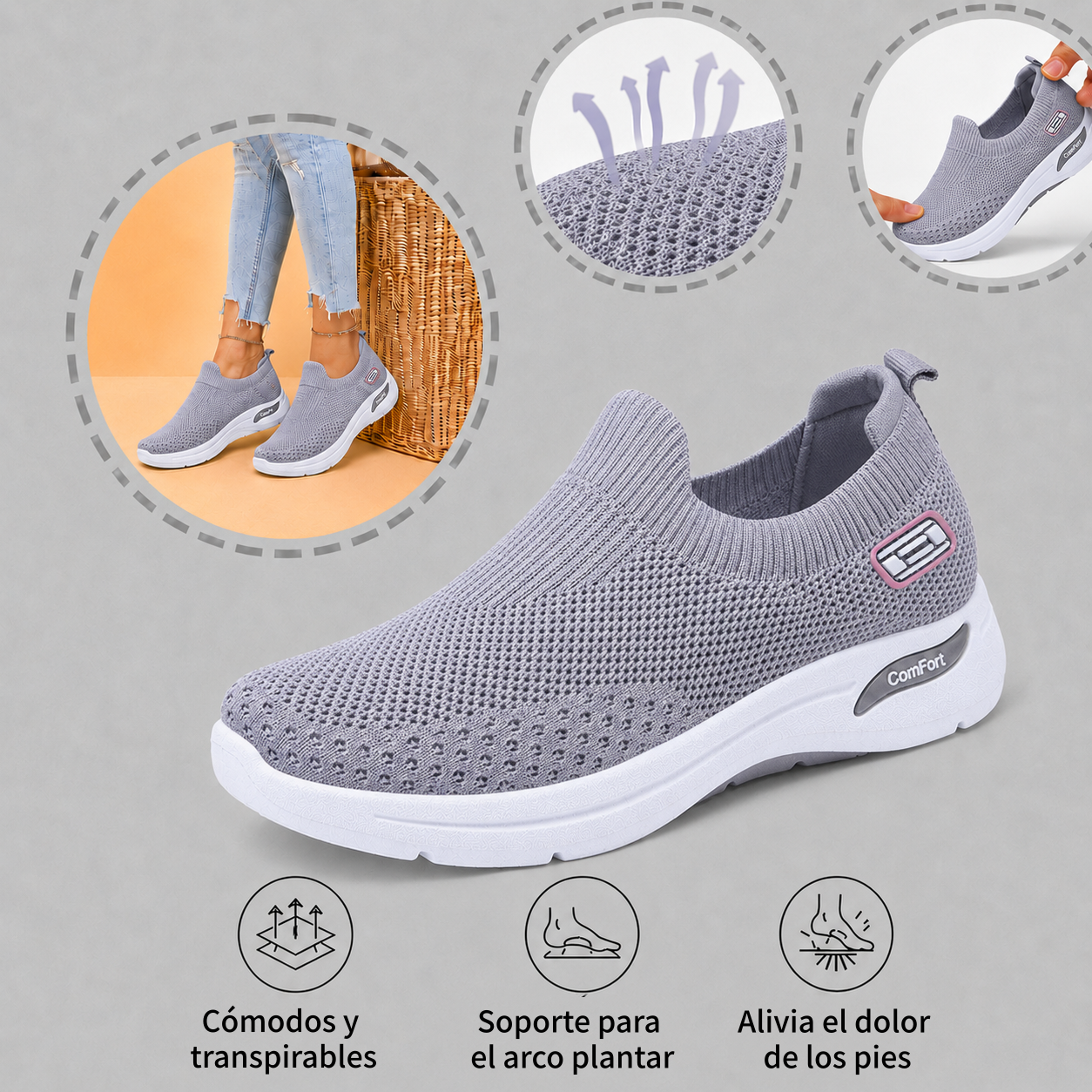 ⏰ ¡Último día – 50% de descuento! ¡No te lo pierdas! Zapatos ortopédicos con diseño ergonómico y función de amortiguación de impactos ✅ Zapatos ortopédicos saludables diseñados especialmente para mujeres europeas