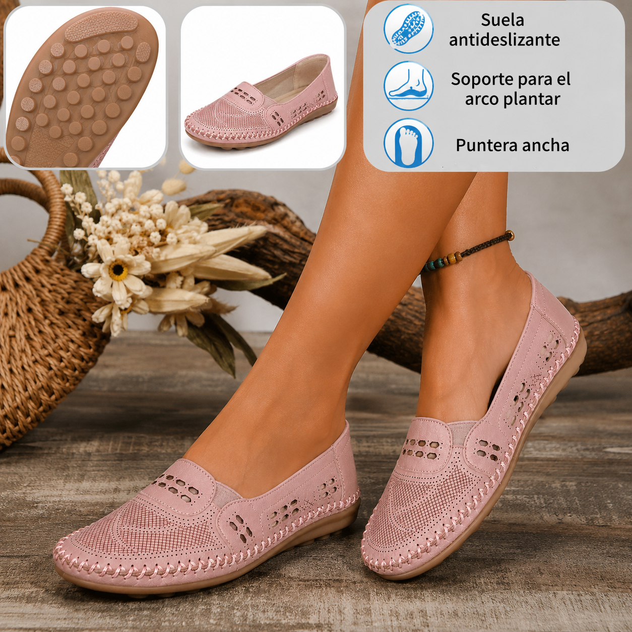 ⏰ ¡Último día – 50% de descuento! ¡No te lo pierdas! Zapatos ortopédicos con diseño ergonómico y función de amortiguación de impactos ✅ Zapatos ortopédicos saludables diseñados especialmente para mujeres europeas
