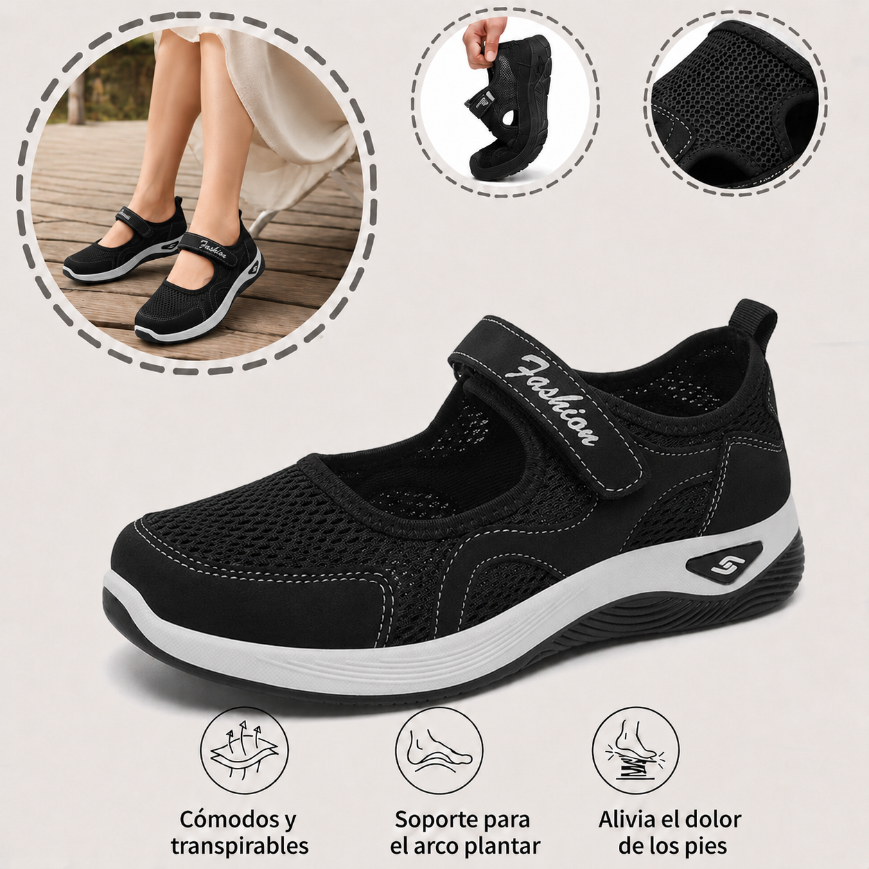 ⏰ ¡Último día – 50% de descuento! ¡No te lo pierdas! Zapatos ortopédicos con diseño ergonómico y función de amortiguación de impactos ✅ Zapatos ortopédicos saludables diseñados especialmente para mujeres europeas