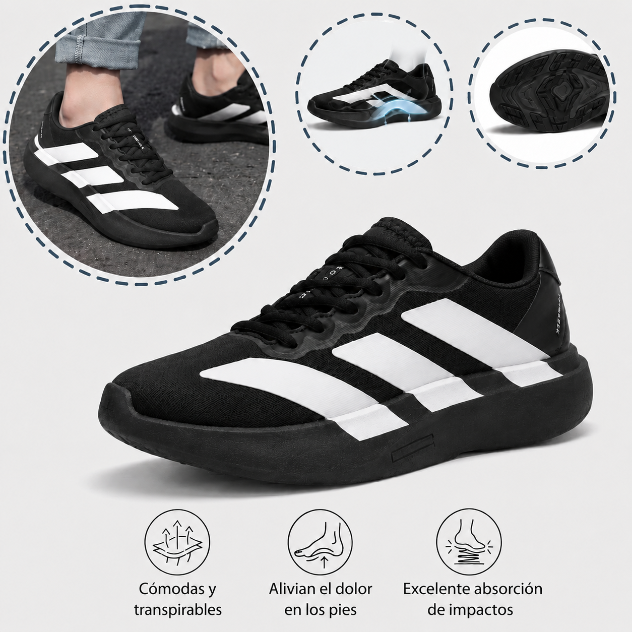 ⏰ ¡Último día! ¡50% de descuento, no te lo pierdas! ✅️ Zapatillas deportivas de alta calidad con soporte para el arco del pie, diseño ergonómico y mayor comodidad para aliviar el dolor de pies.