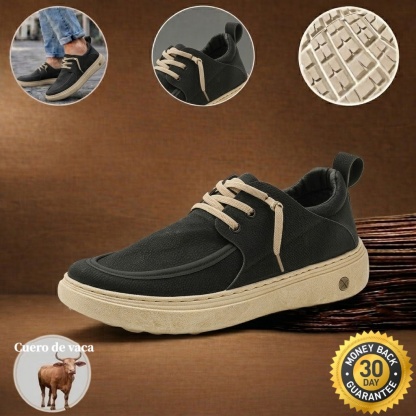 🔥 Zapatos de piel de becerro para hombre, cosidos a mano en Australia 👞 Alivio inteligente del dolor impulsado por IA, fácil de poner y quitar ✅ Correctivo integral: impermeable y antideslizante