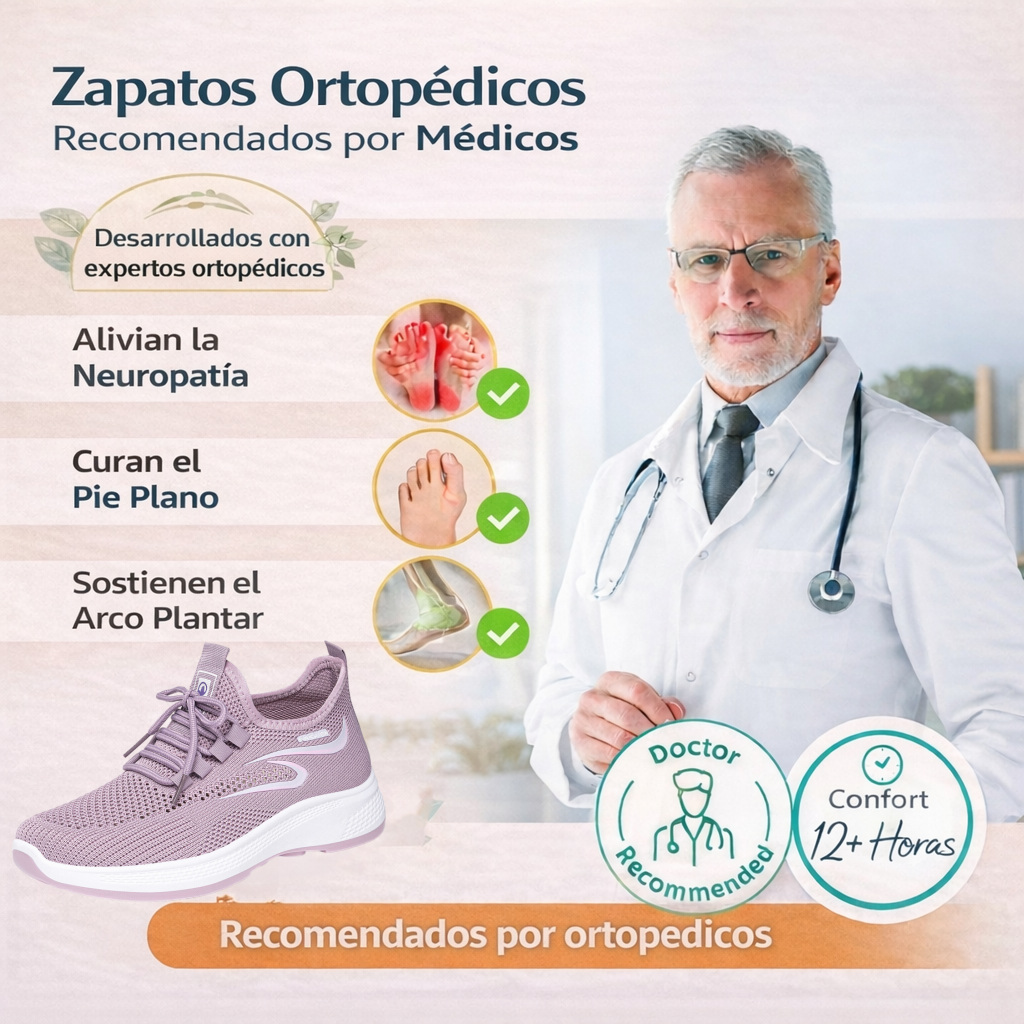 🔥 50% de descuento hoy - ¡no te lo pierdas! ⏰ Zapatos ortopédicos de diseño ergonómico con soporte para el arco👞 Alivia fácilmente el dolor de pie ✅Cómodo y transpirable