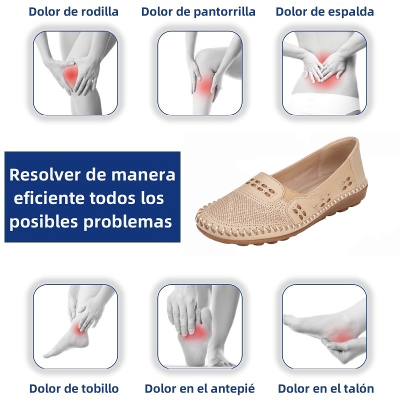 ⏰ ¡Último día – 50% de descuento! ¡No te lo pierdas! Zapatos ortopédicos con diseño ergonómico y función de amortiguación de impactos ✅ Zapatos ortopédicos saludables diseñados especialmente para mujeres europeas