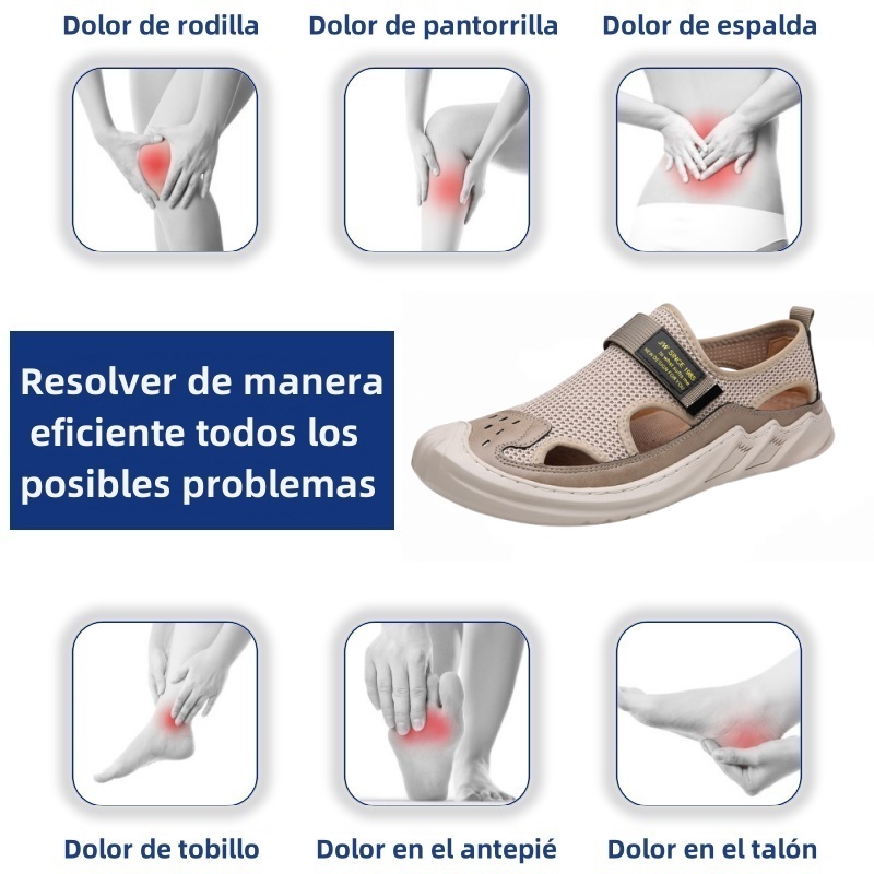 ⏰ ¡Último día – 50% de descuento! ¡No te lo pierdas! Zapatos ortopédicos con diseño ergonómico y función de amortiguación de impactos. ✅ Zapatos ortopédicos saludables diseñados especialmente para hombres europeos.