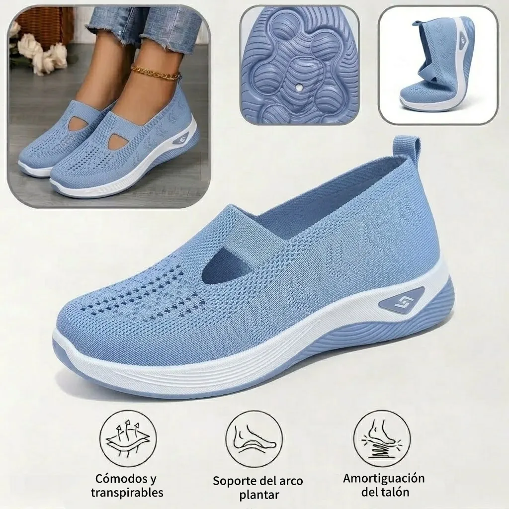 ⏰ ¡Último día! 50% de descuento 👟 Zapatos ortopédicos ergonómicos de verano | Transpirable y ligero ✅ Alivia el dolor de pies | Fácil de poner y quitar
