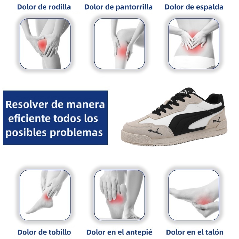 [Último día 50% de descuento - ¡no te lo pierdas!] 🔥 Zapatos para caminar de diseño ergonómico de marca 👞 Cosidos a mano - transpirables, impermeables ✅ Soporte de arco, caminata cómoda