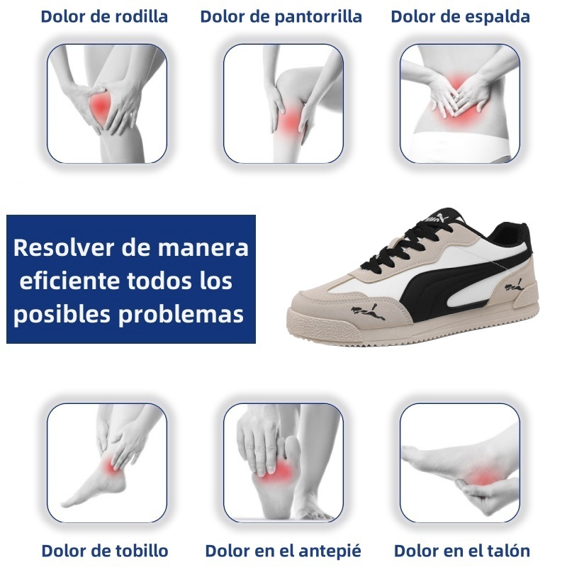 [Último día 50% de descuento - ¡no te lo pierdas!] 🔥 Zapatos para caminar de diseño ergonómico de marca 👞 Cosidos a mano - transpirables, impermeables ✅ Soporte de arco, caminata cómoda