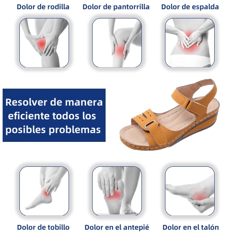 (⏰50% de descuento hoy, no te lo pierdas) Sandalias ortopédicas de diseño ergonómico, cosidas a mano + suela antideslizante ✅ Soporte de arco: caminar cómodo