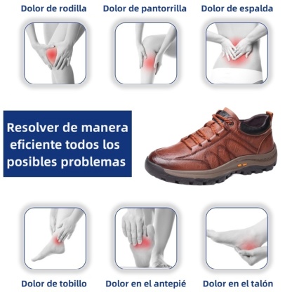 (🎉50% de descuento hoy, no te lo pierdas) 🐂 Zapatos ortopédicos de piel de becerro australiana para hombre 👞Cosidos a mano ✅Soporte de arco: caminar