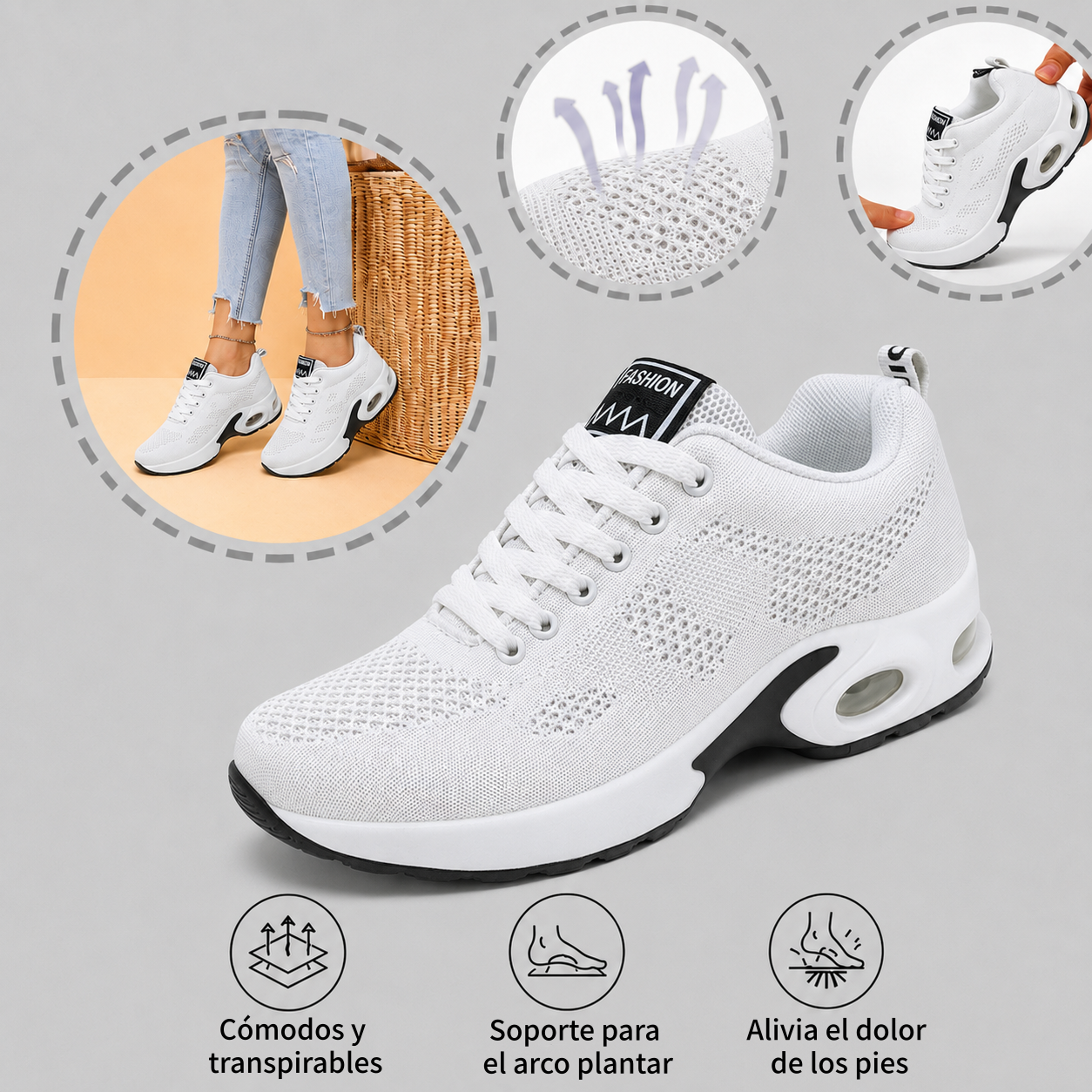 ⏰ ¡Último día – 50% de descuento! ¡No te lo pierdas! Zapatos ortopédicos con diseño ergonómico y función de amortiguación de impactos ✅ Zapatos ortopédicos saludables diseñados especialmente para mujeres europeas
