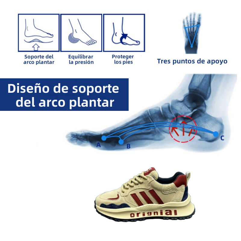 [⏰Último día con 50% de descuento - ¡Termina pronto! ]🔥Zapatos para caminar de diseño ergonómico👞Cosidos a mano✅Soporte de arco, caminata cómoda