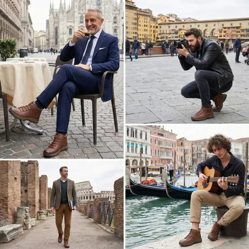 🎁Oferta por tiempo limitado🐂 Zapatos ortopédicos para hombre, hechos de piel de becerro australiana👞 Cosidos a mano, impermeables y antideslizantes✅, con soporte para el arco: caminar cómodamente.