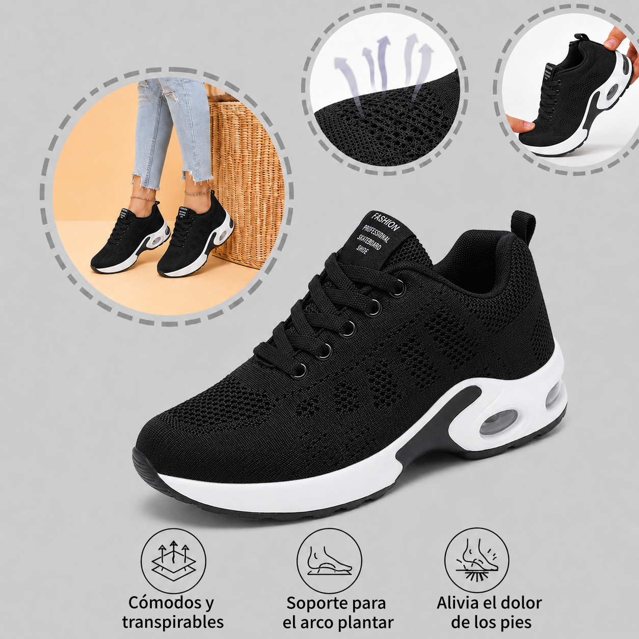 ⏰ ¡Último día – 50% de descuento! ¡No te lo pierdas! Zapatos ortopédicos con diseño ergonómico y función de amortiguación de impactos ✅ Zapatos ortopédicos saludables diseñados especialmente para mujeres europeas