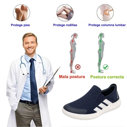 ⏰ Último día, 50% de descuento - ¡No te lo pierdas! ✅️ Zapatos premium sin cordones, con soporte para el arco del pie, ayudan a aliviar el dolor de pies - Diseño ergonómico
