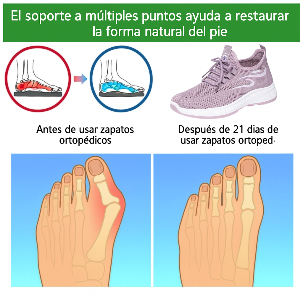 ⏰ ¡Último día – 50% de descuento! ¡No te lo pierdas! Zapatos ortopédicos con diseño ergonómico y función de amortiguación de impactos ✅ Zapatos ortopédicos saludables diseñados especialmente para mujeres europeas