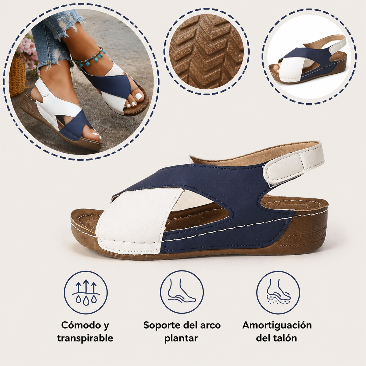 ⏰ ¡Último día! ¡50% de descuento! ¡No te lo pierdas! Sandalias ortopédicas con diseño ergonómico y función de amortiguación de impactos. ✅ Sandalias ortopédicas saludables diseñadas especialmente para mujeres europeas.