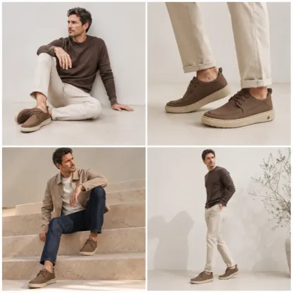 🎉 ¡50% de descuento hoy! Zapatos ortopédicos cómodos para hombre 🐂 Hechos con auténtica piel de vaca australiana 👞 Alivian el dolor de pies - Soporte para el arco ✅ Cómodos para caminar todo el día