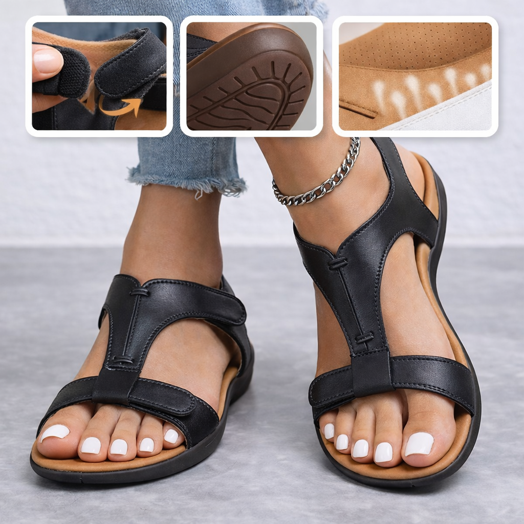 🔥¡50% de descuento por tiempo limitado! Sandalias ortopédicas de verano, de diseño ergonómico, cómodas y transpirables, que alivian el dolor✅