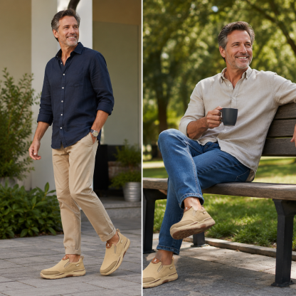 🔥 Zapatos ortopédicos de diseño ergonómico ⏰ Zapatos de lona ligeros y transpirables 👞 Proporcionan soporte para el arco para caminar sin dolor