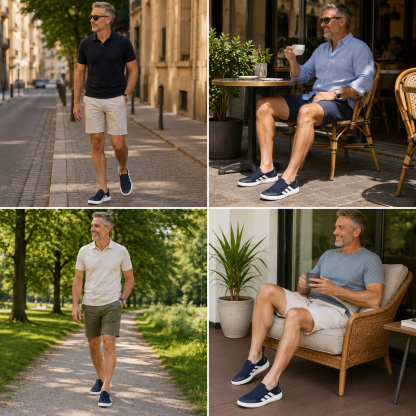⏰ Último día, 50% de descuento - ¡No te lo pierdas! ✅️ Zapatos premium sin cordones, con soporte para el arco del pie, ayudan a aliviar el dolor de pies - Diseño ergonómico