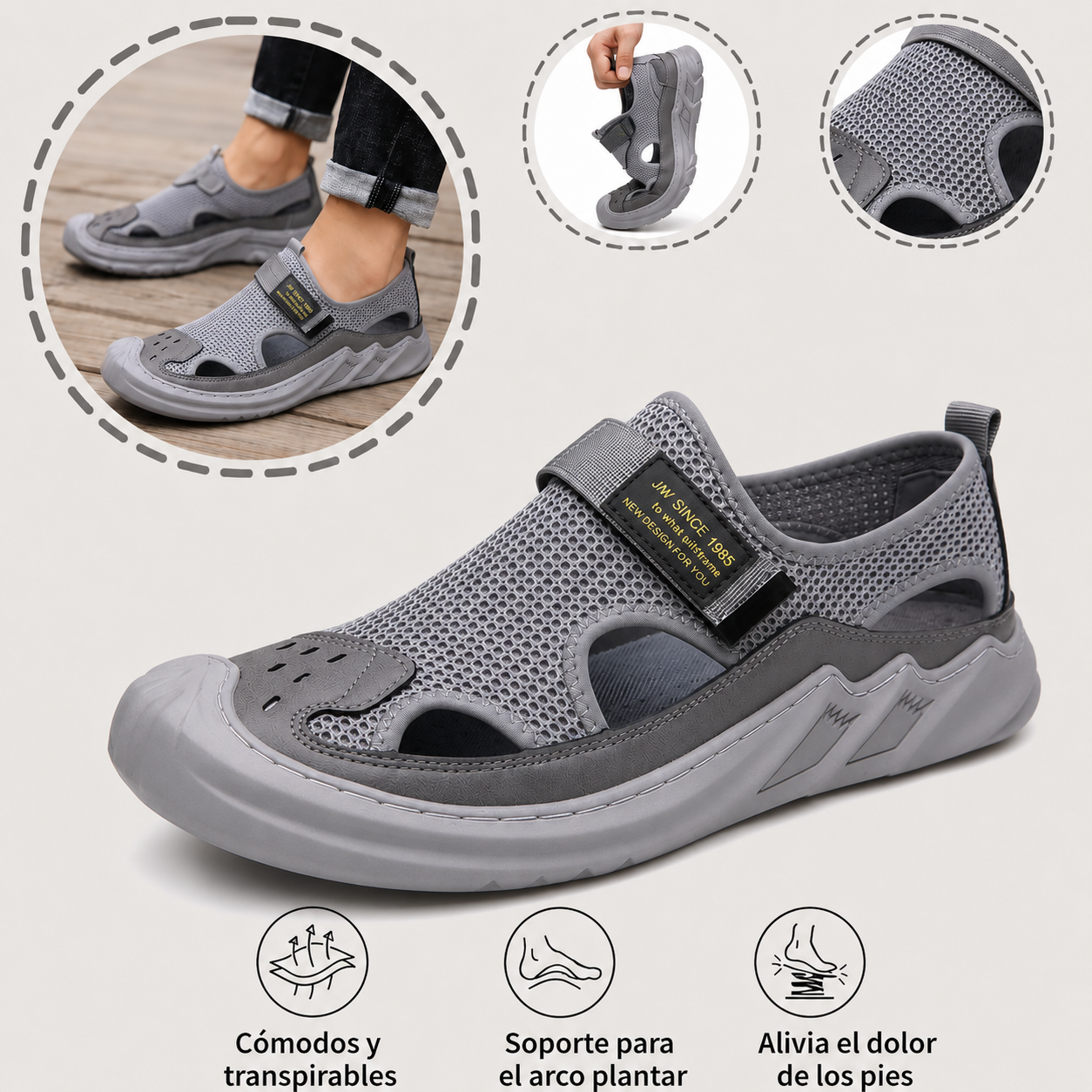 ⏰ ¡Último día – 50% de descuento! ¡No te lo pierdas! Zapatos ortopédicos con diseño ergonómico y función de amortiguación de impactos. ✅ Zapatos ortopédicos saludables diseñados especialmente para hombres europeos.