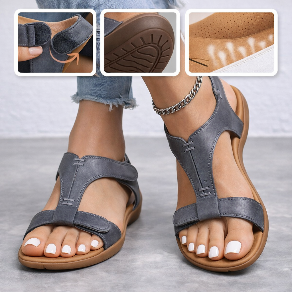 🔥¡50% de descuento por tiempo limitado! Sandalias ortopédicas de verano, de diseño ergonómico, cómodas y transpirables, que alivian el dolor✅