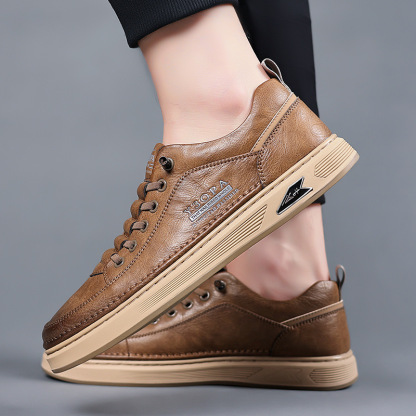 🔥 ¡50% DE DESCUENTO! ⏰ Zapatos ortopédicos para hombre de diseño ergonómico — Confeccionados en piel de ternera ✅ Suaves, cómodos y con un soporte excelente 🦶 — Alivian eficazmente el dolor de pies