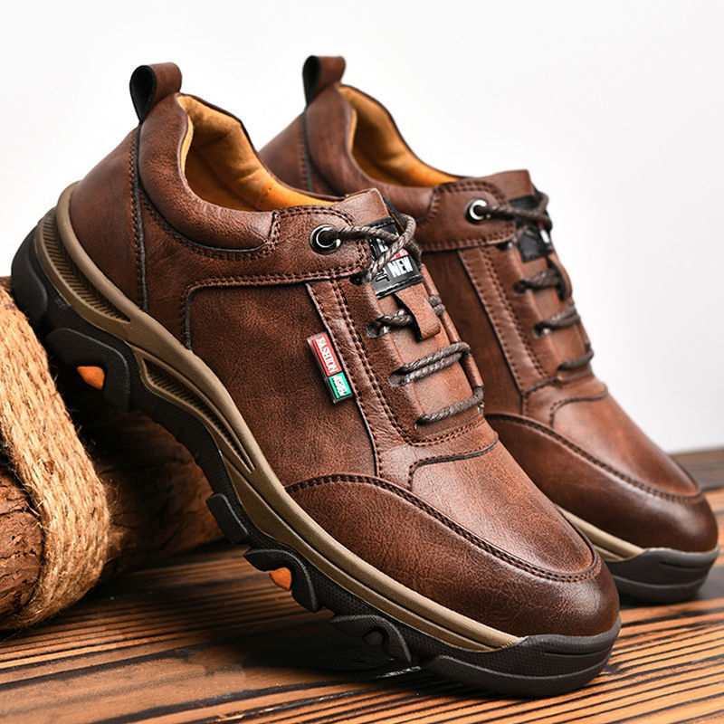 (🎉Último día 50% de descuento, no te lo pierdas) 🐂 Zapatos ortopédicos de piel de becerro australiana para hombre 👞Cosidos a mano, transpirables ✅Soporte de arco: caminar cómodo