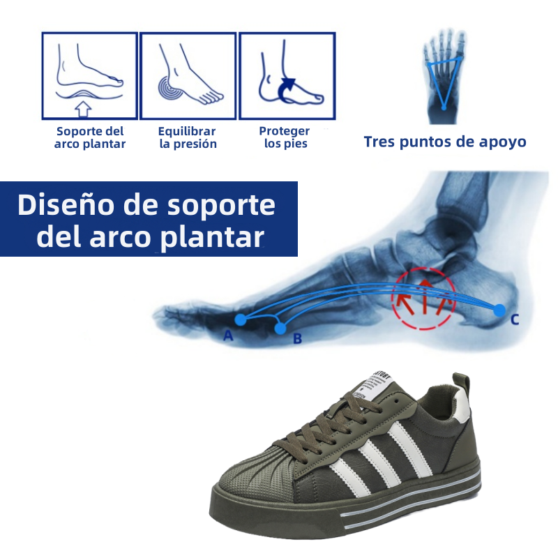 [⏰ ¡Último día 70% de descuento - No te lo pierdas! ] 🔥 Zapatos para caminar de marca para hombre 👞 Diseño ergonómico con soporte de arco para caminar sin dolor ✅ Cosido a mano