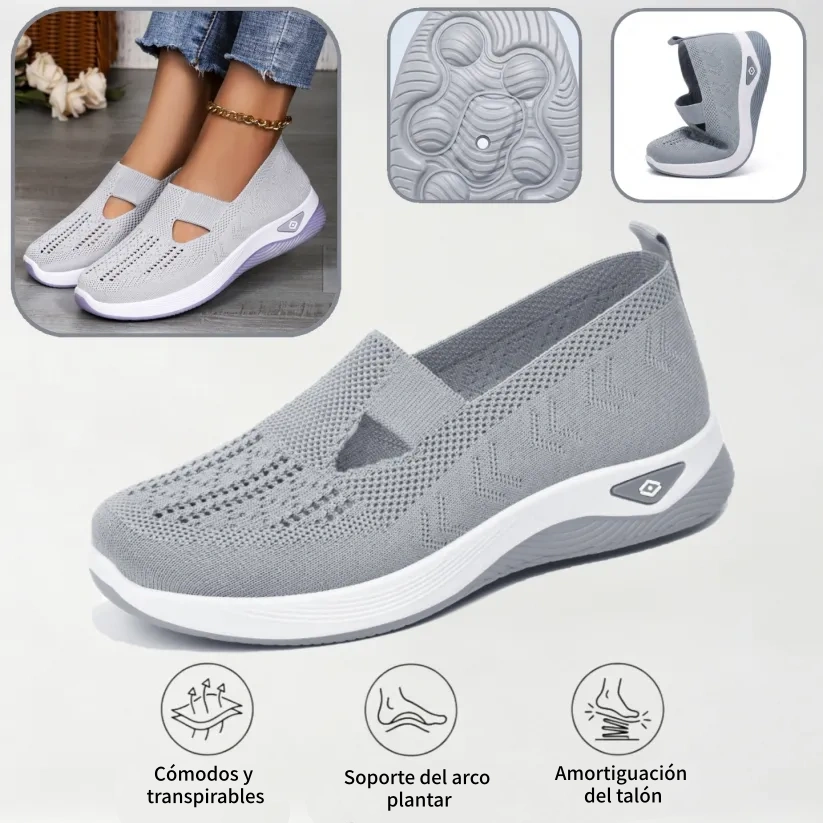 ⏰ ¡Último día! 50% de descuento 👟 Zapatos ortopédicos ergonómicos de verano | Transpirable y ligero ✅ Alivia el dolor de pies | Fácil de poner y quitar