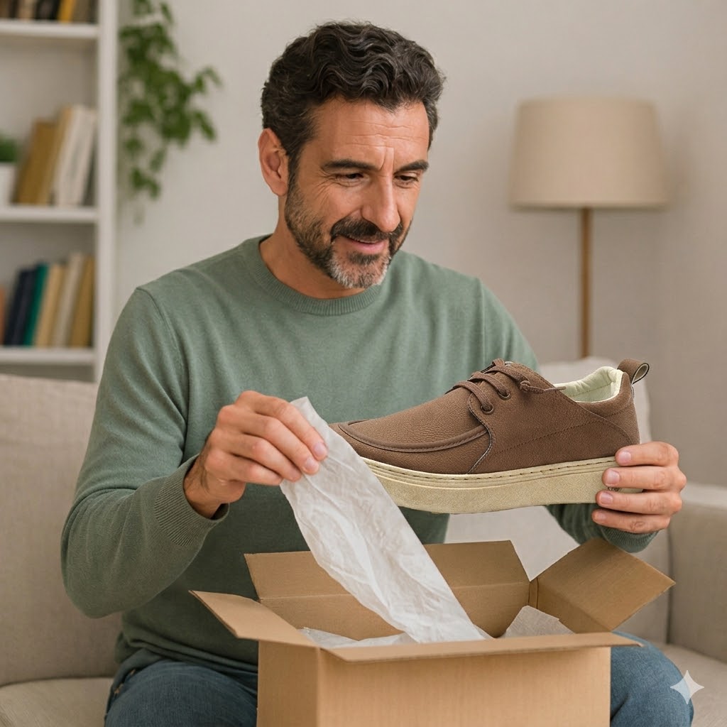 🔥 Zapatos de piel de becerro para hombre, cosidos a mano en Australia 👞 Alivio inteligente del dolor impulsado por IA, fácil de poner y quitar ✅ Correctivo integral: impermeable y antideslizante