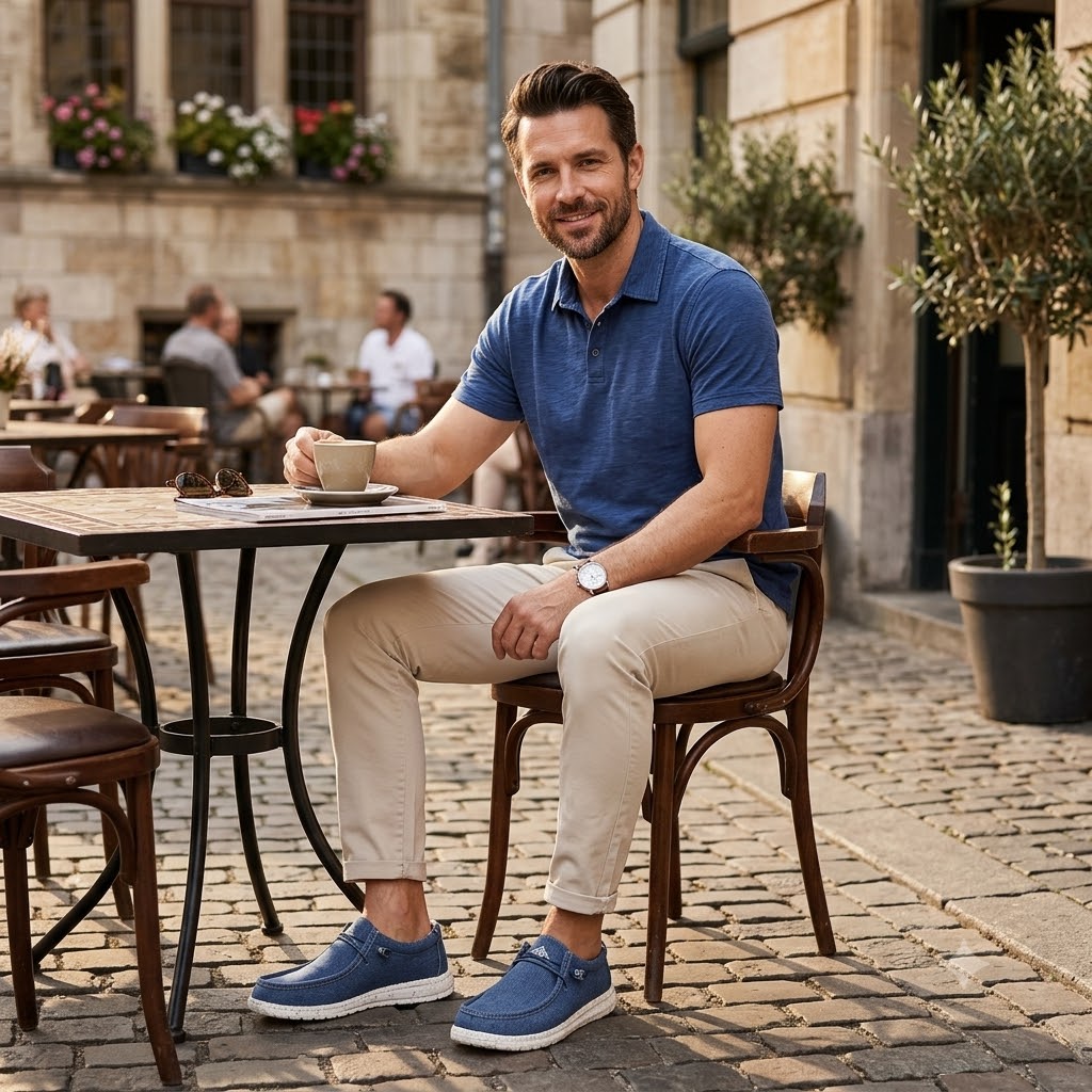 🎉 ¡Oferta por tiempo limitado! 👞 Zapatos casuales de verano para hombre  | Ultraligeros y transpirables  ✅ Diseño slip-on, fáciles de poner y quitar  👣 Suela suave y antideslizante  🚶 Con soporte para el arco para caminar cómodamente todo el día