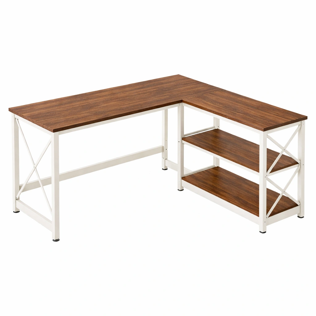 Bureau dangle avec tagres intgres style industriel-Rovtravo