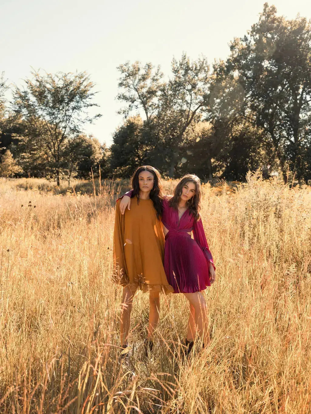 Dark Yellow High Neck Ruffle Hem Cape Mini Dress-Myartka