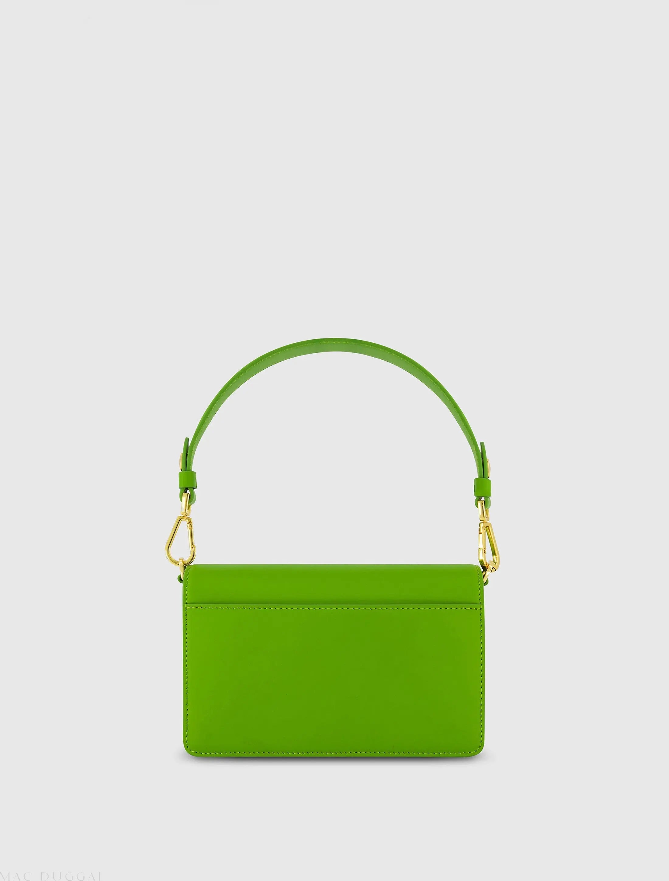Green Mini Leather Shoulder Bag With Gold Hardware - FINAL SALE-Myartka