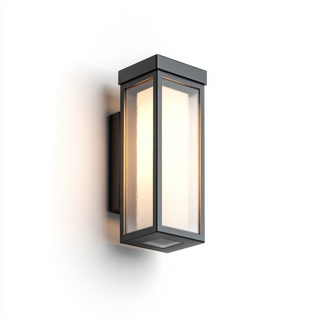 Applique da parete in metallo e vetro 28x12x10 cm - nero - stile moderno per illuminazione interna- Havengetyard