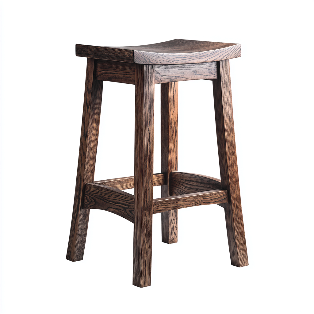 Sgabello da bar in legno massello 40x40x75 cm - marrone - design moderno- Havengetyard