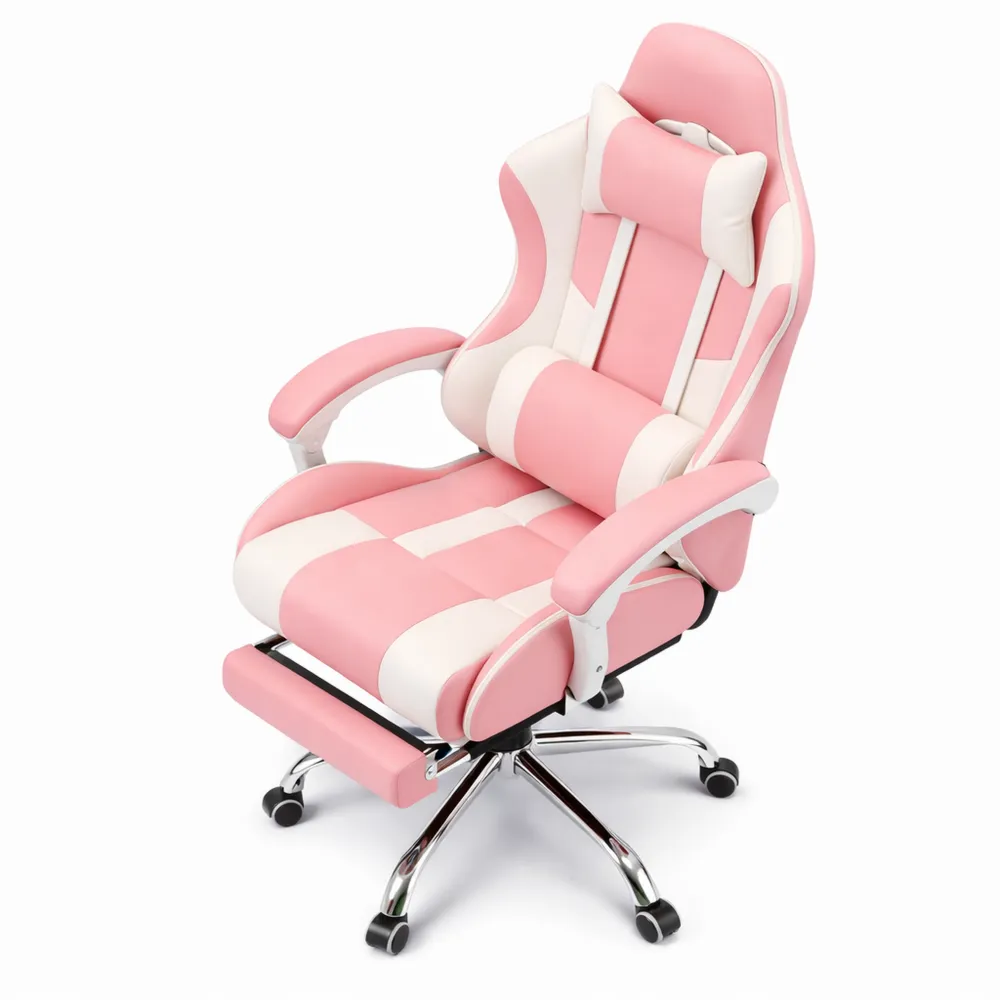 Chaise ergonomique pour gamers avec dossier inclinable