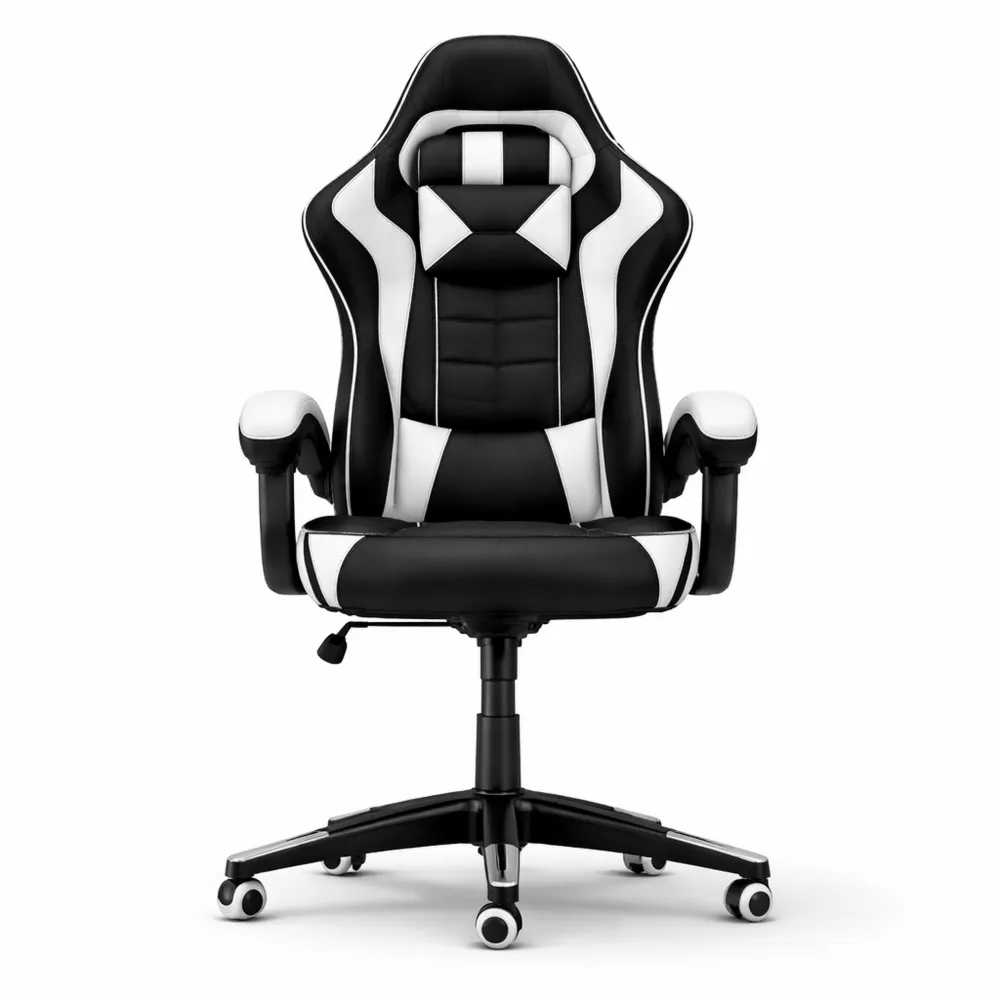 Fauteuil de jeu ergonomique inclinable avec soutien lombaire