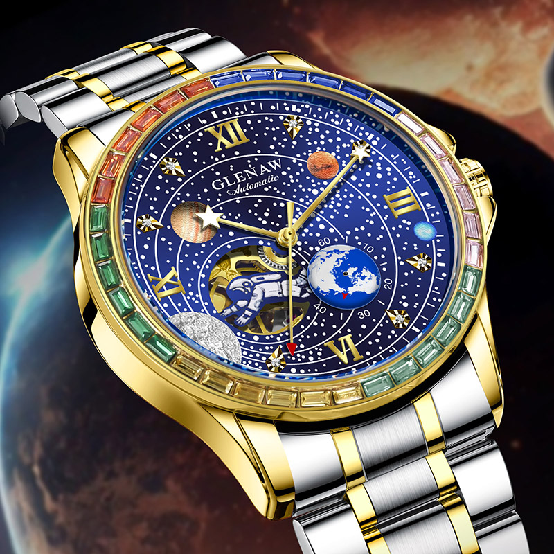 Cosmic Explorer Men’s Watch – Perfect Gift for Space Enthusiasts